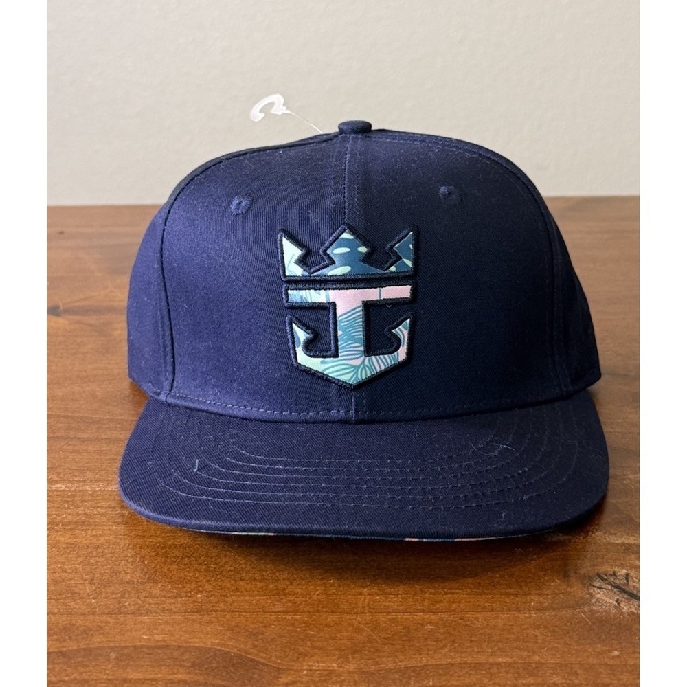 Royal Caribbean Baseball Cap Floral Navy Underbrim Decor NWT Hat